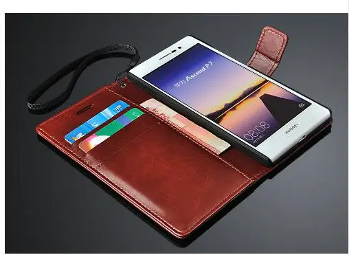 Элитная недвижимость PU кожаный бумажник filp ultra-thin case Магнитный Держатель Карты Case