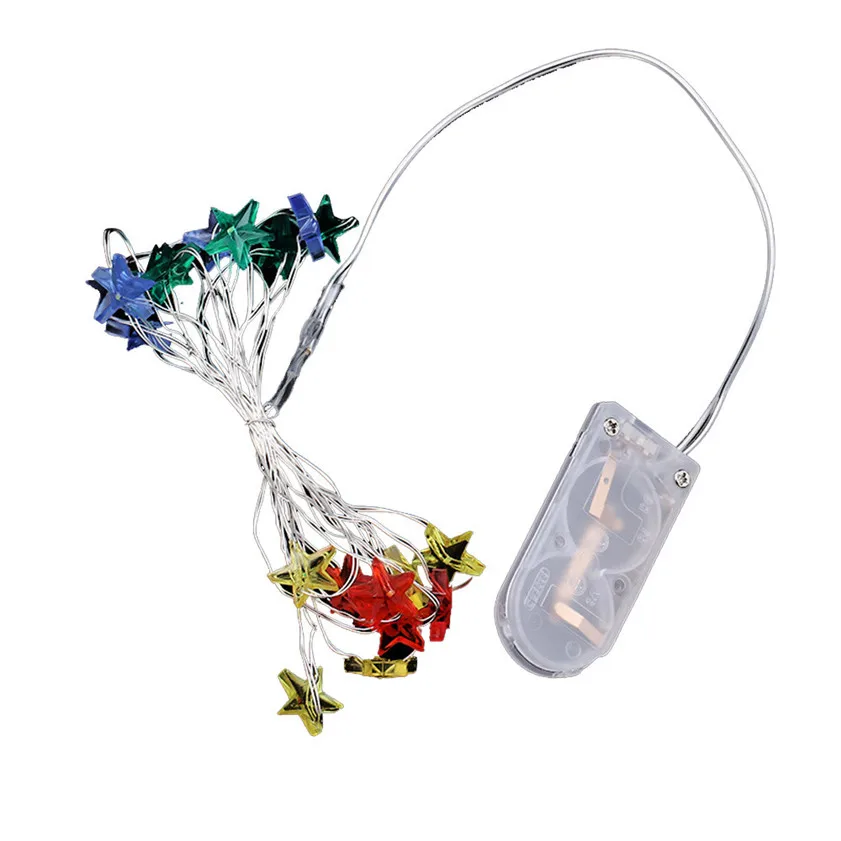 10 светодиодных звезсветильник огней уютная гирлянда сказосветильник огни для