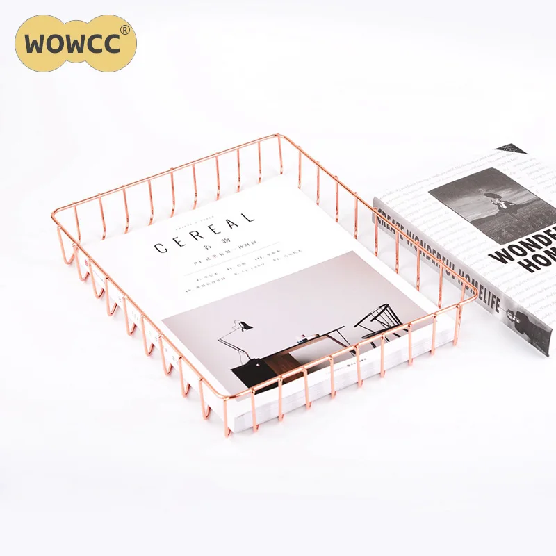 WOWCC скандинавский стиль золото/розовое золото металлический Железный Настольный