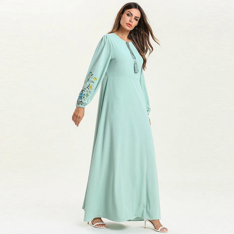 Vestidos Кафтан Дубай абайя Турция Ислам Мусульманский хиджаб платье Абая для женщин