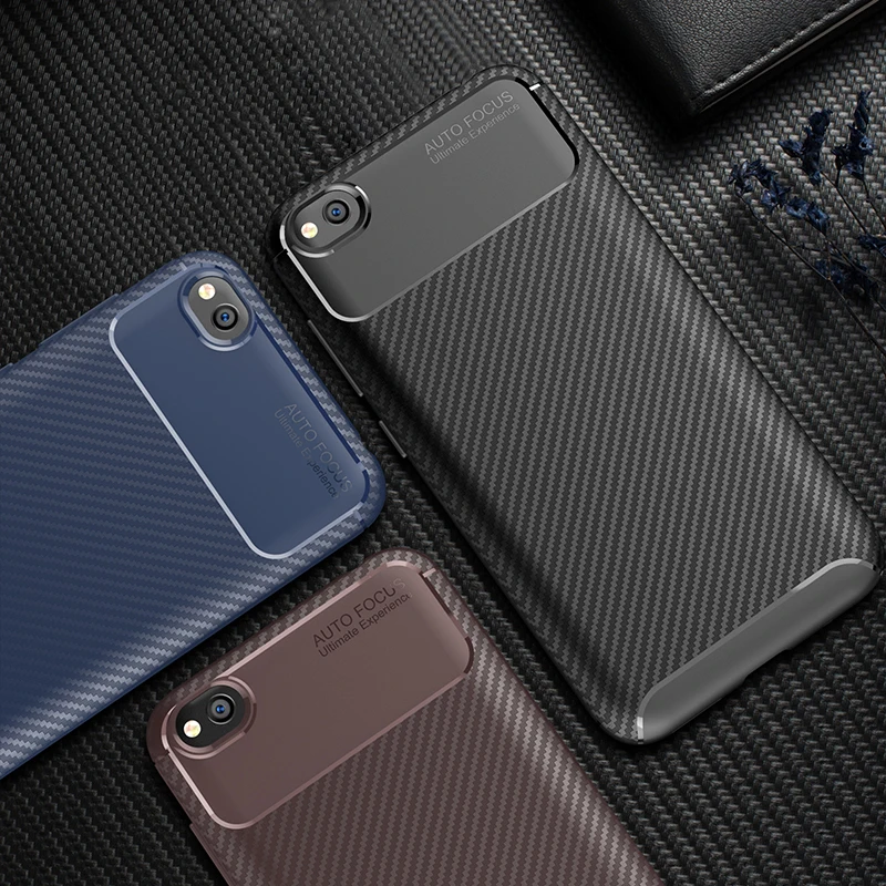 Чехол для Xiaomi Redmi Go мягкий силиконовый чехол из углеродного волокна телефона |