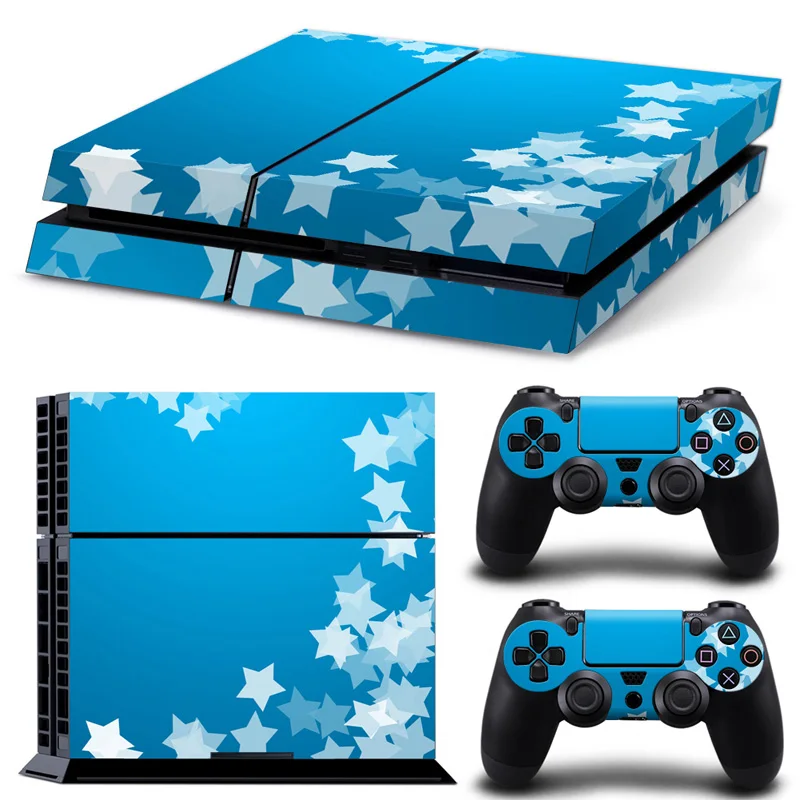 ARRKEO синий и звездный виниловый защитный чехол Наклейка для PS4 наклейка sony playstation 4