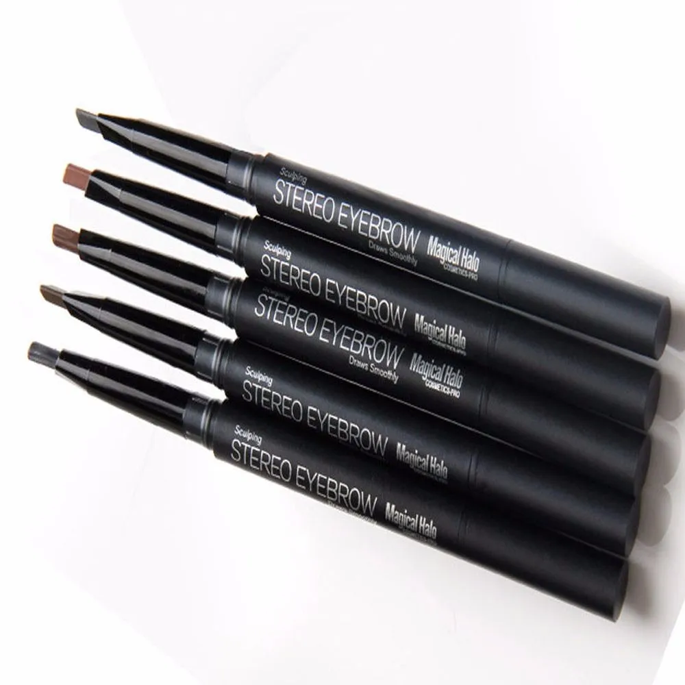 1 шт.; ; Прямая поставка; MOONBIFFY автоматический карандаш для бровей Liner Eye Brow ручка с кисти косметические средства для макияжа