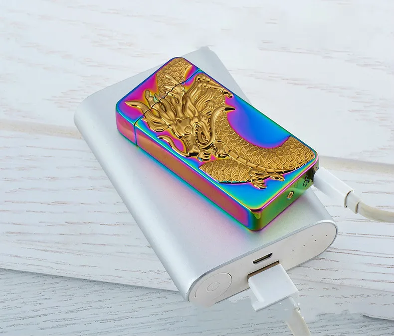 Импульсная дуговая Зажигалка USB перезаряжаемая Креативный дизайн электрическая