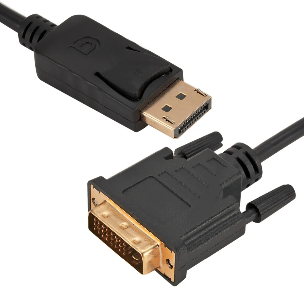 1 8 м DP в DVI конвертер шнур порт дисплея от штекера до 1pin монитор для мужчин адаптер