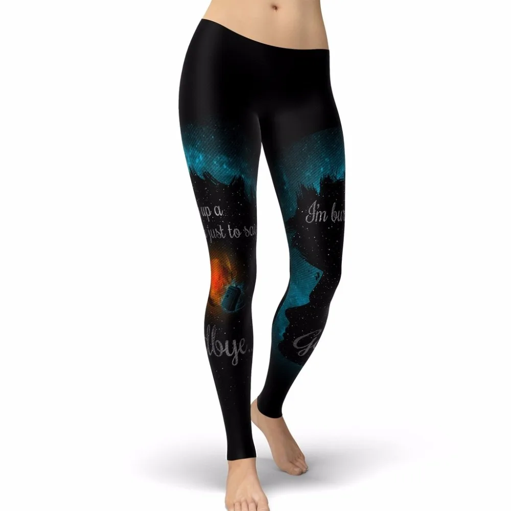 Женские леггинсы с принтом Звездная ночь для фитнеса новинка 2019|print leggings for