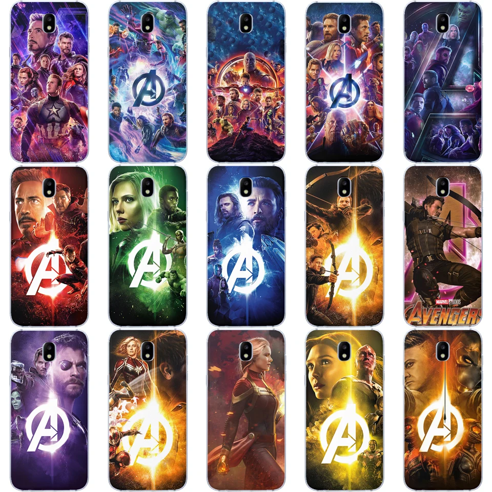 Marvel Phone Case For Samsung Galaxy s8 S9 Plus S6 S7 S10 Lite Note 8 9 Luxury Iron Man Captain America Soft silicone TPU Cover |