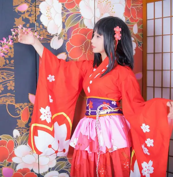 Косплей мобильная игра Onmyoji вишневый цвет Гоблин японский стиль улучшенное