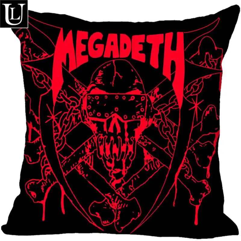 Лучшая симпатичная декоративная Свадебные наволочки megadeth, наволочка для подушки, чехол на заказ, подарок для наволочки 20x20 см, 35x35 см(одна сторона