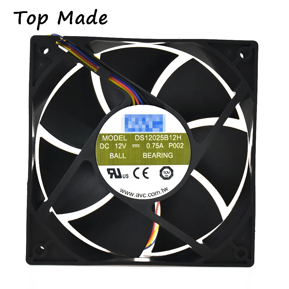 Для AVC DS12025B12H 120 мм * 25 с высоким потоком воздуха ШИМ вентилятор 104 куб. М 4