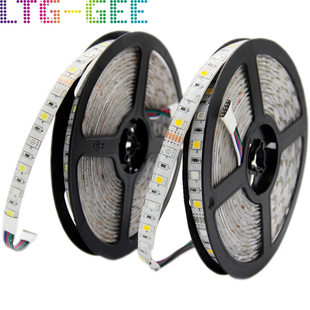 DC12V 5050 Светодиодная лента 5 м 300LED RGBW/WW IP65 & IP20 гибкая полоса света для украшения