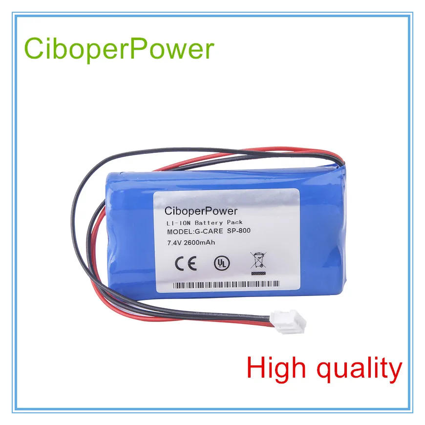 

Replacement Medical Battery for 2600mAh New Vital Signs Monitor battery for SP-800