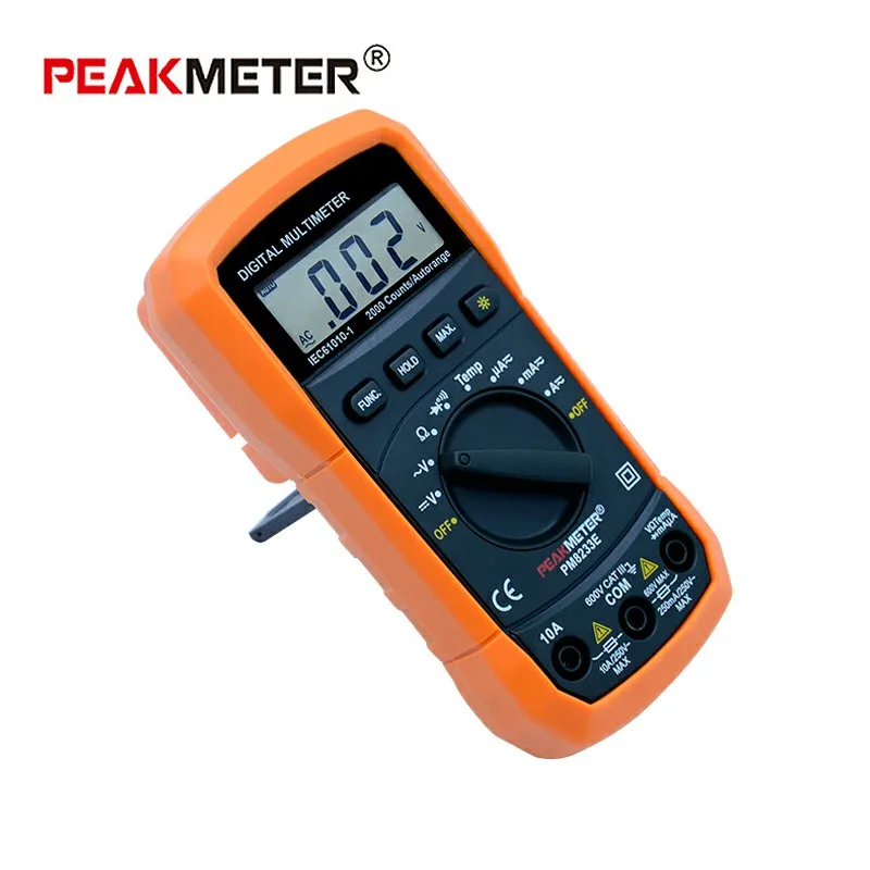 Цифровой мультиметр PEAKMETER PM8233E Портативный Многофункциональный Вольтметр
