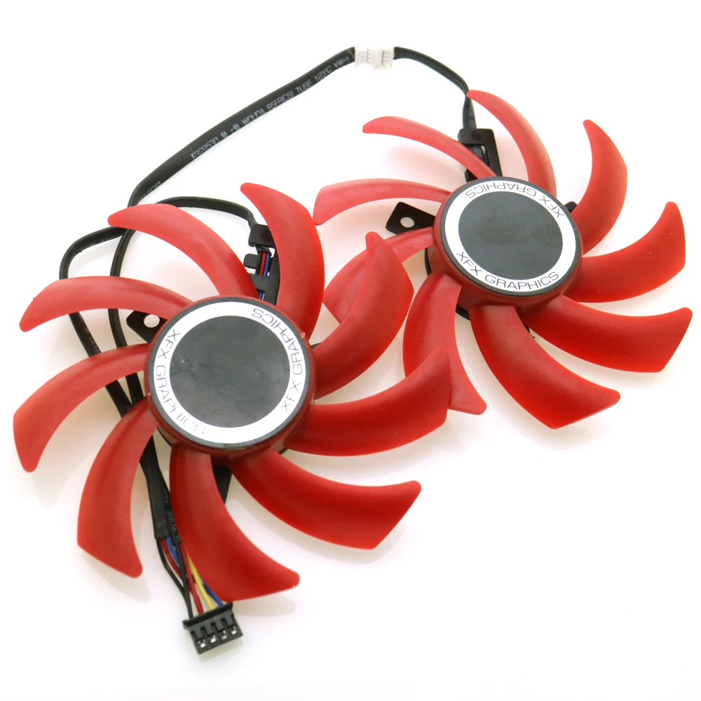 Вентилятор VGA для видеокарты XFX RX560 RX570 4G 8G 12 В 0 45 А 4 провода контакта | Компьютеры и