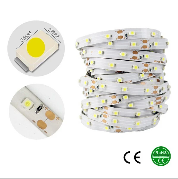 Светодиодная лента 3528 SMD 300 светодиодов 5 м Холодный/теплый белый Диодная с