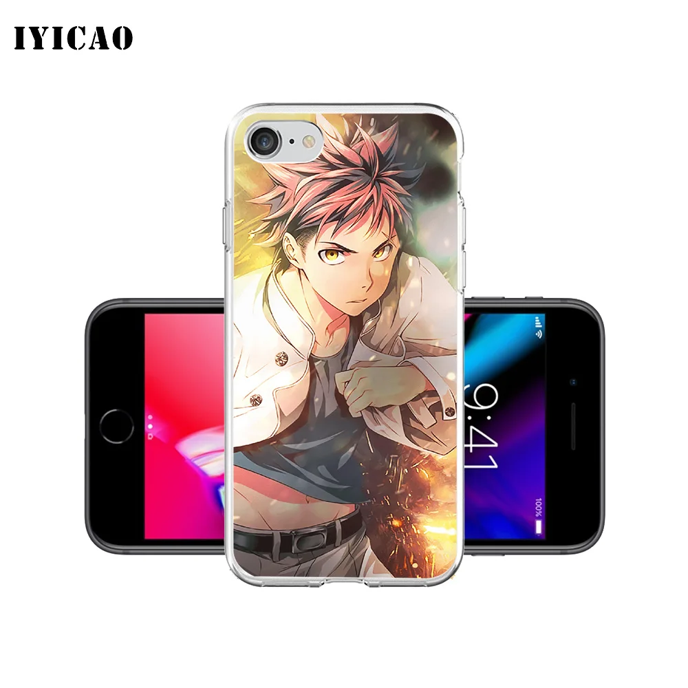 Мягкий силиконовый чехол IYICAO Shokugeki no Soma для iPhone X XR XS MAX 6 6s 7 8 Plus 5 SE из