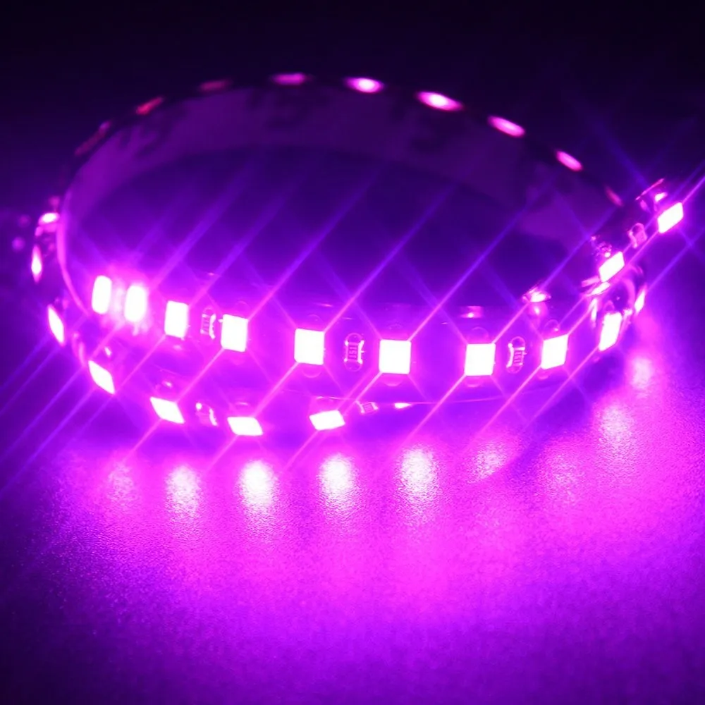 50PCS 30CM 32 LED 3528 1210 Car Flexible Strip Lamps Lights Blue Green Red White Yellow Pink RGB Color Decorate DRL Lamp | Автомобили и