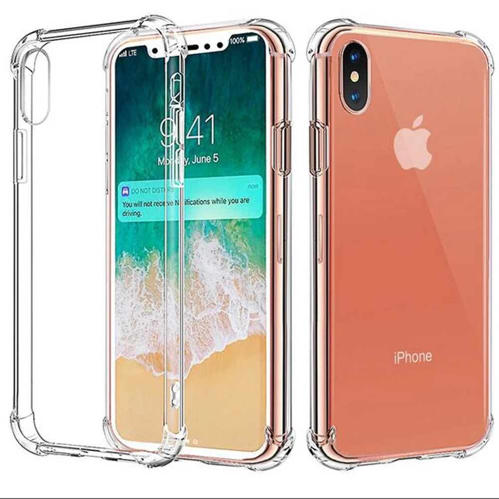 Mayround для iPhone X 8 Plus SE силиконовый чехол гибридная прозрачная воздушная подушка