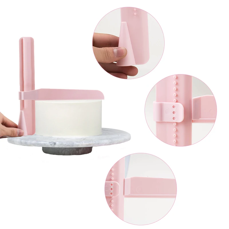 Скребок для торта регулируемые шпатели мастики края гладкие Кондитерские