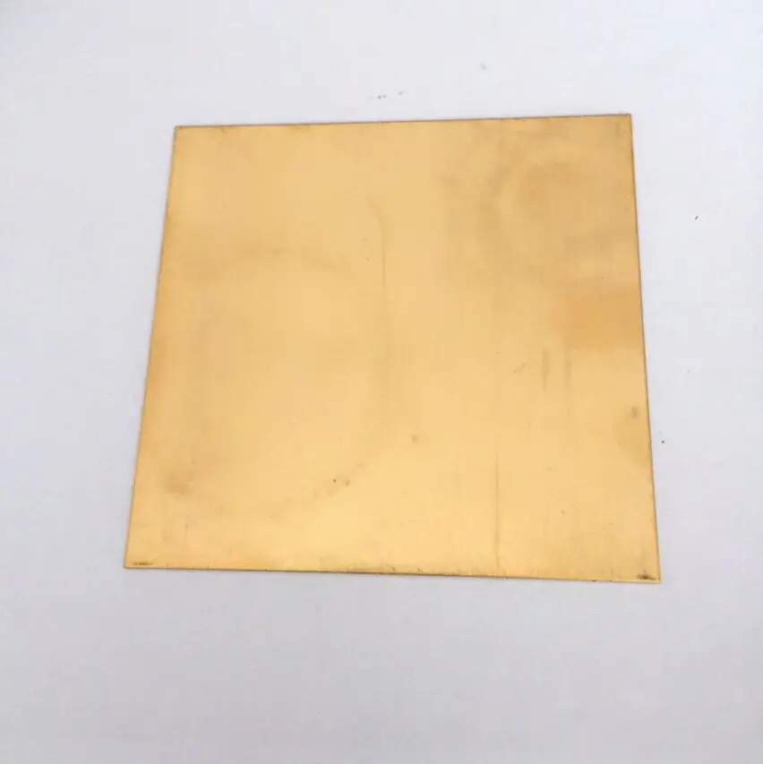

100x100x5mm H62 high tenacity Brass Plate Building Manual material DIY use tools brass block sheet pieces