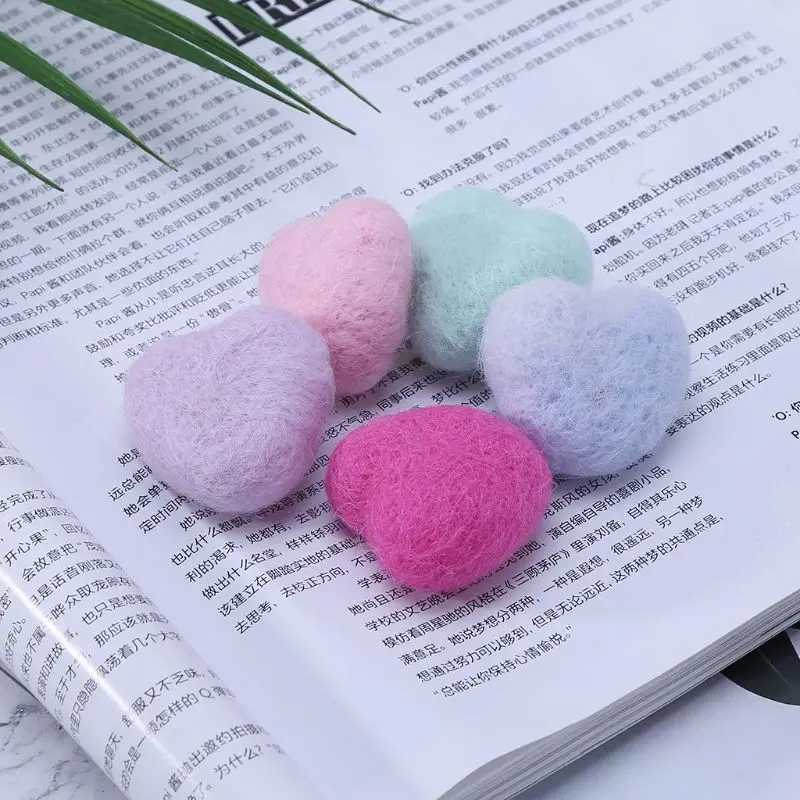 

Woolen Heart Newborn Heart Shape Stuffed Baby Photography Props Photo Shot DIY Headdress Hair Band Hat Clothing Decoration Cute
