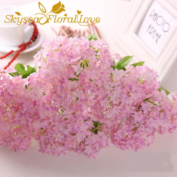 Искусственный цветок hydrange Свадебные украшения Цветы Главная партия свадебный