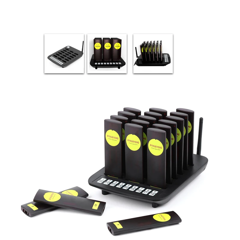 Pagers Calling Systems Pager Fast Food Restaurant Vibrate Guest Long Range Number Waiting Coaster Paging System | Компьютеры и офис
