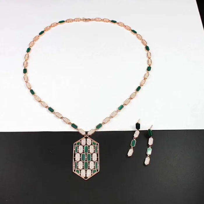 Дизайнерские Модные ювелирные изделия из меди 3A кубического циркония набор для вечеринки