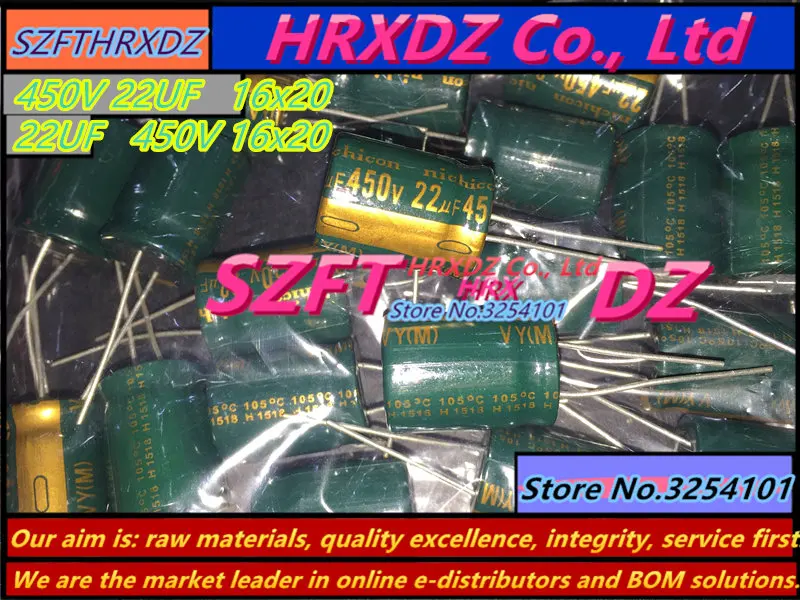 Szfthrxdz 20 шт. 450 22уф мкФ 16*20 высокое низкочастотное сопротивление долгий срок службы
