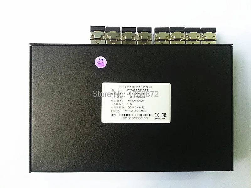 8 Гига SFP и 1 1000 Мбит/с Tx порт волоконно оптический коммутатор медиаконвертер
