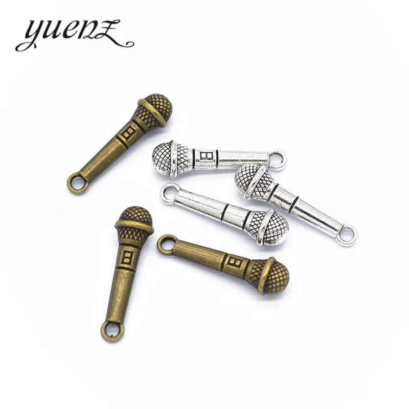 YuenZ 10 шт античный серебряный цвет микрофон шармы Ретро DIY модные подвески ручной