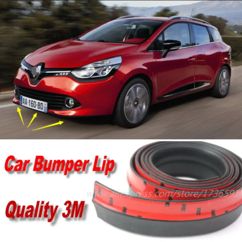 Бампер губы для Renault Clio Estate/Автомобильный передний дефлектор губ юбка/комплект