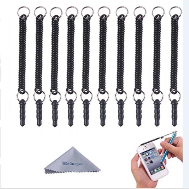 Горячие продажи эластичный троса для стилус наушников штекер 100 шт./лот|tethered