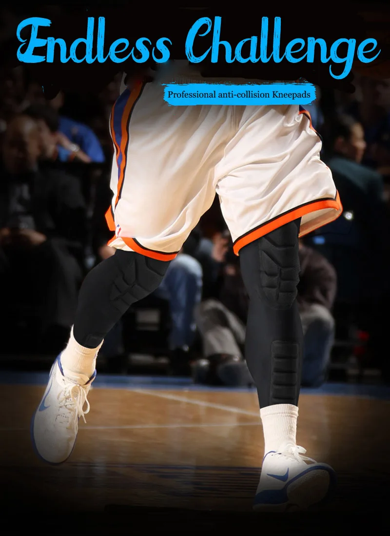 1pcs Anti-collision Long Basketball Knee Pads Sport Calf&amp Leg Sleeve Running Gym Leggings Protective Gear Cycling Warmers | Спорт и