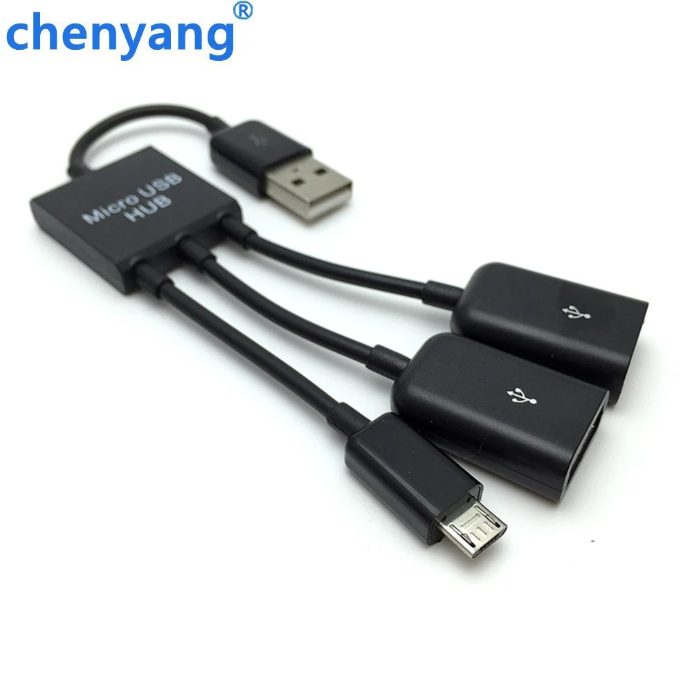 Новый USB 2 0 2-Портовый Концентратор с микро кабелем для зарядки Samsung Galaxy S3 S4 S5