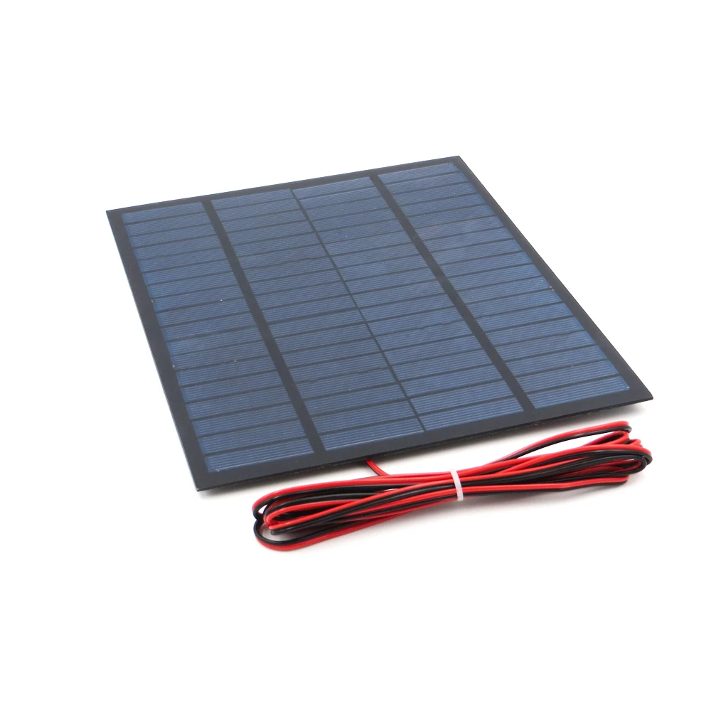 18 V 5 W продлить провода Панели солнечные поликристаллические кремниевые DIY
