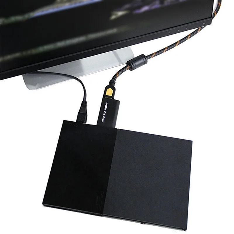 Для HDTV PS2 Аудио Видео кабель AV адаптер композитный конвертер W/3 5 мм аудио