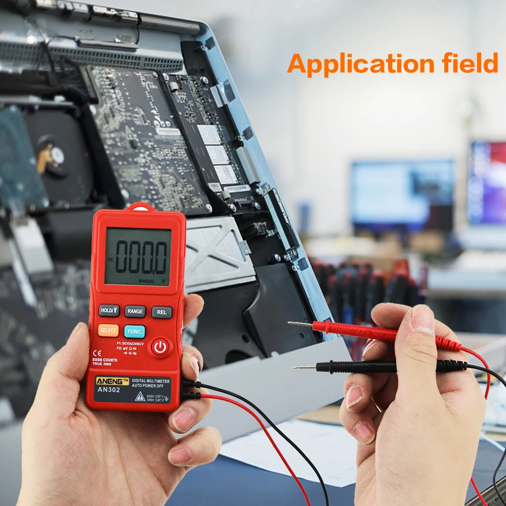 Мультифункциональный мультиметр с кнопками AN302 + Портативный ремень