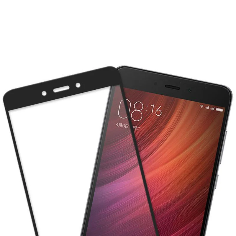 5D закругленные края полное покрытие для Xiaomi Redmi 4X 4A 5 Plus 6 6A закаленное стекло класса защиты экрана