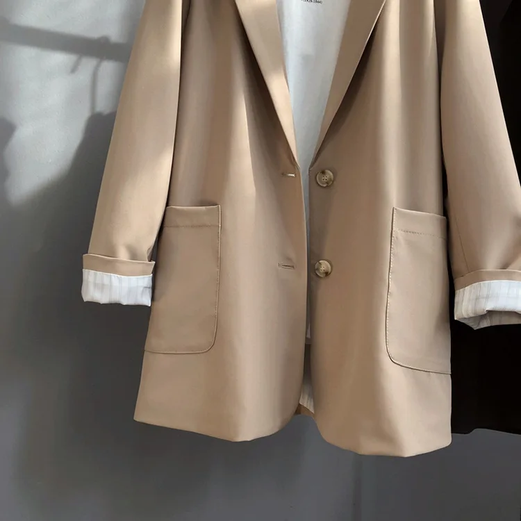 Женский блейзер с отложным воротником длинное осеннее пальто 2019|Женские плащи и