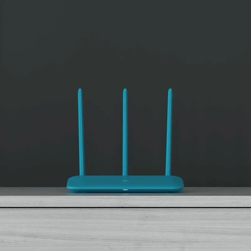 Новый оригинальный Xiaomi Mi роутер 4Q 3 антенны синий беспроводной 2 4G 802.11b/g/n 450 Мбит/с