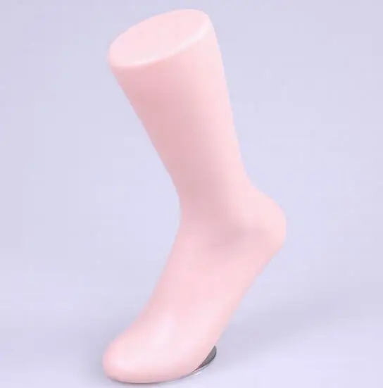 Кожи и белого цвета глянцевый женский манекен ноги носок Дисплей с базовыми