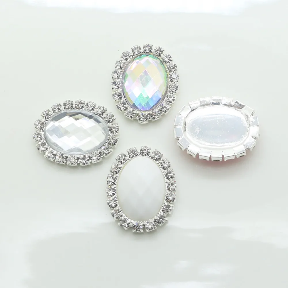 10 шт. овальные пуговицы Стразы для скрапбукинга | Дом и сад