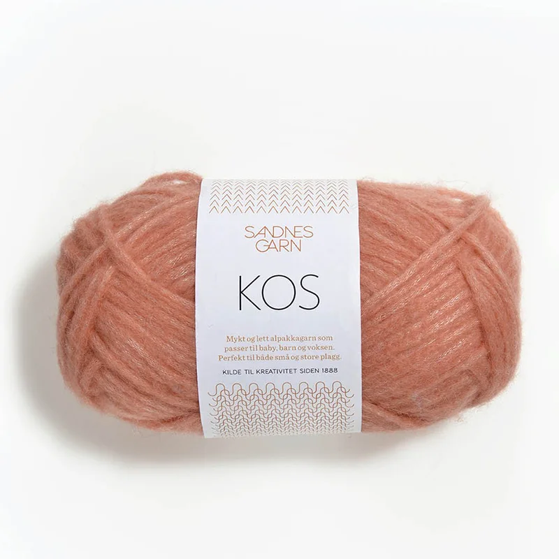1*50 г мяч Sandnes Garn KOS пряжа Альпака пряжа ручной вязки шерстяная пряжа для вязания и вязания крючком - Цвет: 3524