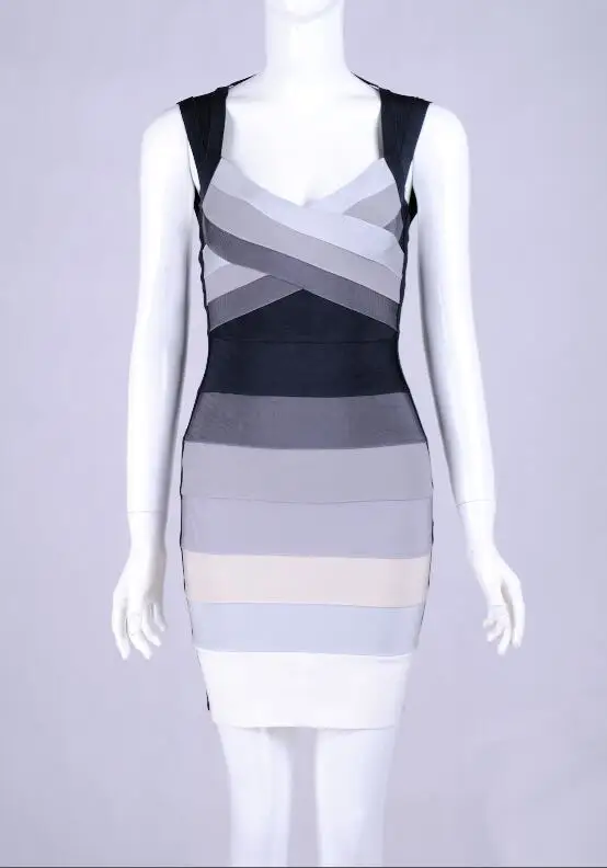 Фото Новая мода Vestido сексуальное синее серое красное Бандажное Платье женское плотное Новая мода Vestido сексуальное синее серое красное Бандажное Платье женское плотное