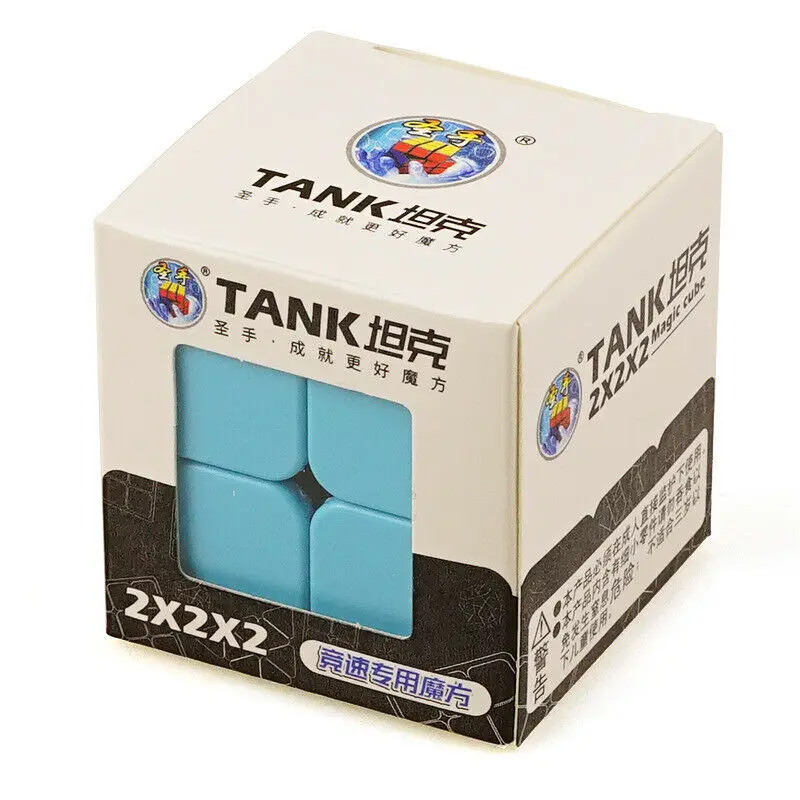 Shengshou TANK 2x2x2 Волшебные кубики без наклеек оригинальный скоростной танцевальный