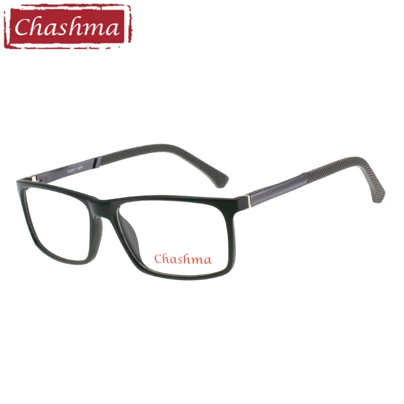 Dark Green Бренд Chashma, оправы для очков для мужчин, большие очки, мужские широкие оптические очки TR 90 светильник, оправа для оптических очков, для офиса - Цвет оправы: Dark Green
