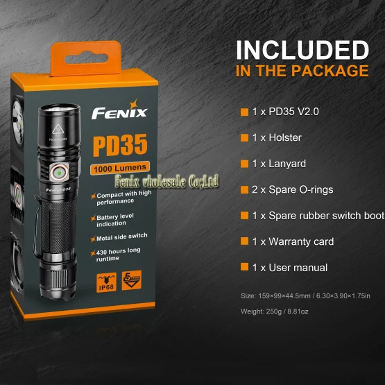 Фонарик FENIX PD35 V2.0 1000 лм|cree xm-l2 t6|cree xm-l2xm-l2 t6 |