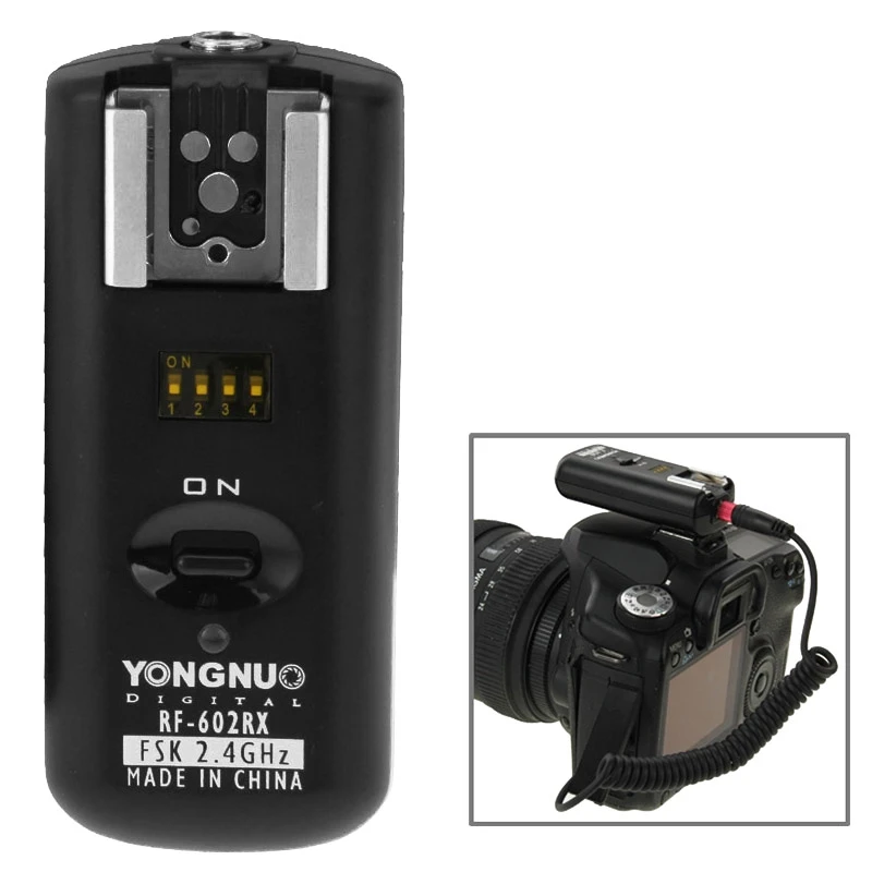 Отремонтированный Yongnuo RF 602RX 602 беспроводной вспышки триггера приемник спуска