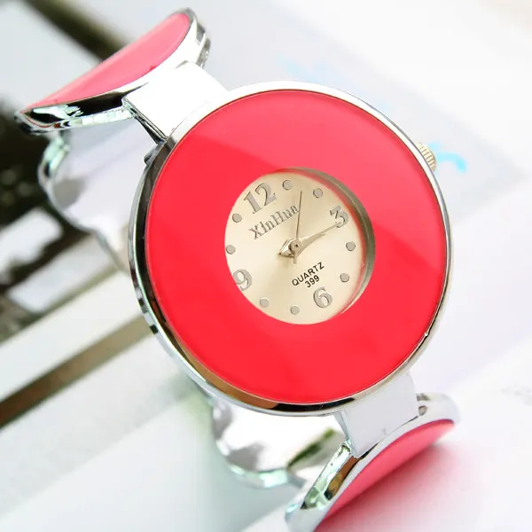 Модные женские кварцевые аналоговые часы с большим циферблатом и цветочным